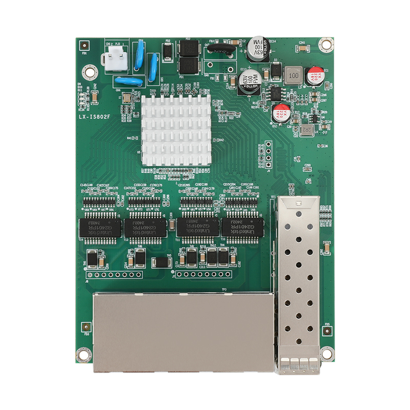 LX-IS802F 兩光8電環(huán)網交換機模塊